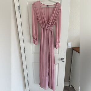 Pink Windsor Maxi Dress size small